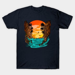 Palm Tree Sunset T-Shirt